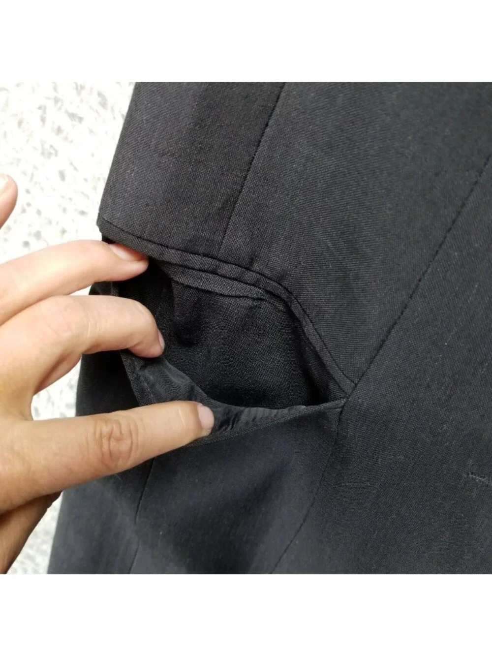 Tahari Dress Womens 8 Black Sleeveless Academia Linen Blend Sheath *Read* - Picture 4 of 12